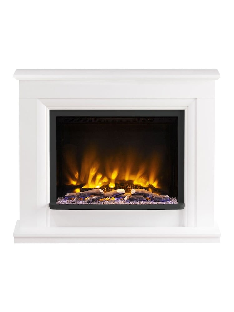 Be Modern Ash White Arana Complete Electric Fireplace - Image 2 of 5