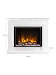 Be Modern Ash White Arana Complete Electric Fireplace - Image 3 of 5