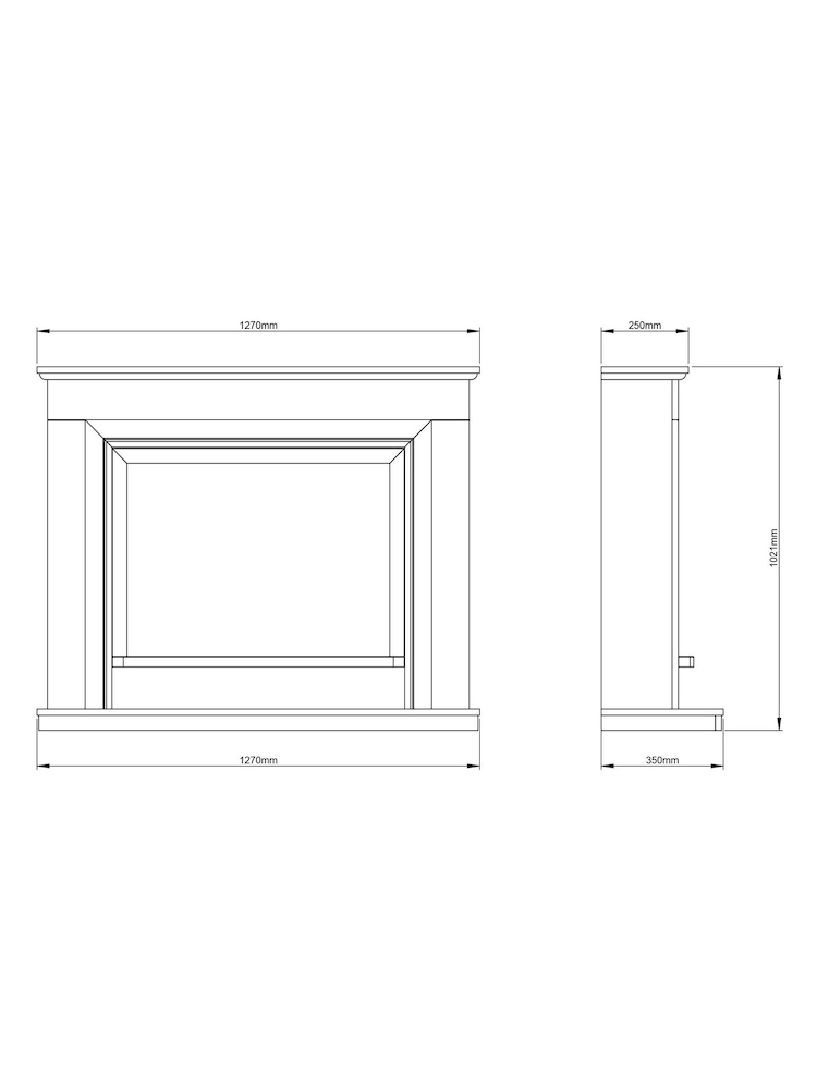 Be Modern Ash White Arana Complete Electric Fireplace - Image 5 of 5