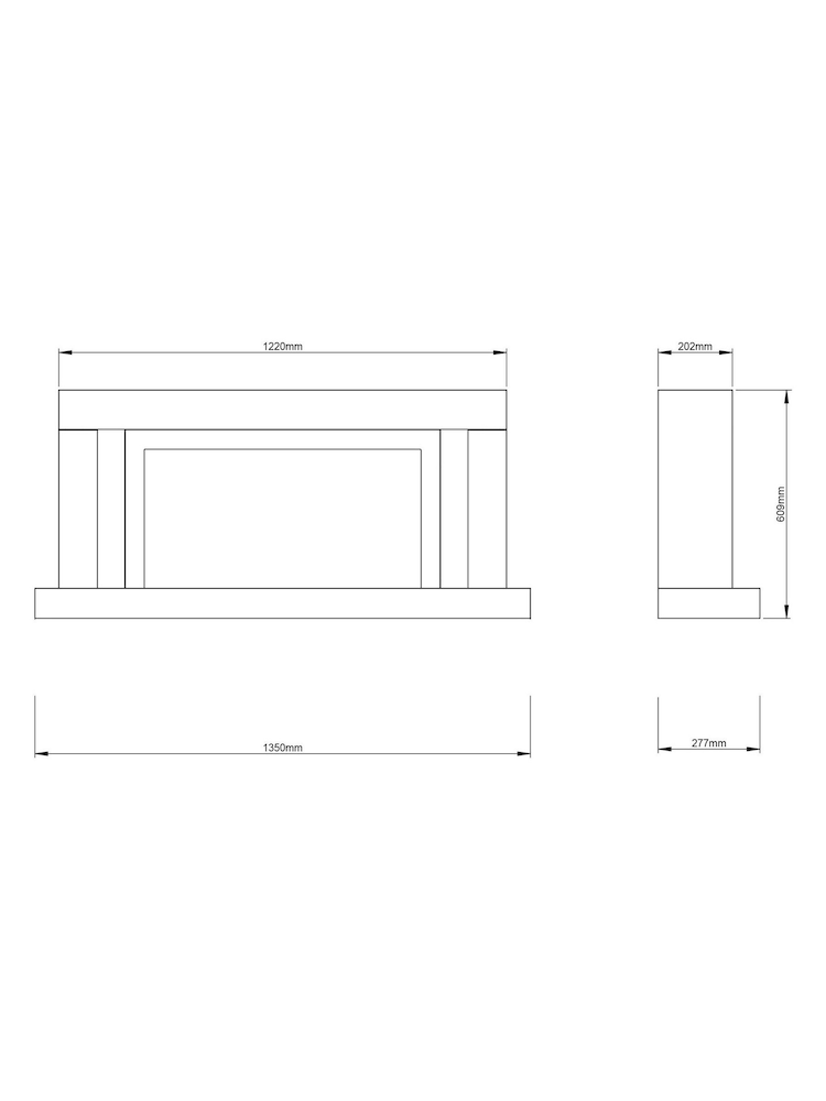 Be Modern Cashmere Vardo Wall Mounted 53inch Electric Fireplace - Image 5 of 5