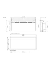 Be Modern Chrome Volta Wall Mounted 42inch Electric Fireplace - Image 4 of 5