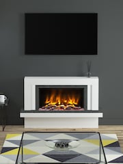 Be Modern Ice White Vardo Complete 53inch Electric Fireplace - Image 1 of 5