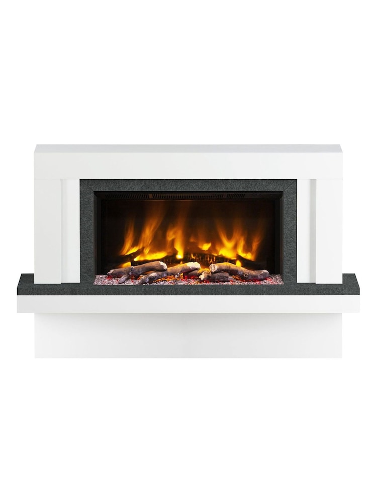 Be Modern Ice White Vardo Complete 53inch Electric Fireplace - Image 2 of 5