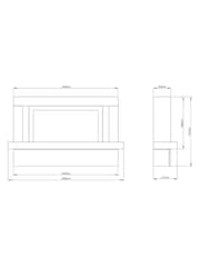 Be Modern Ice White Vardo Complete 53inch Electric Fireplace - Image 5 of 5
