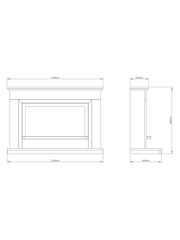 Be Modern White Micro Marble Vistus Complete Electric Fireplace - Image 5 of 5