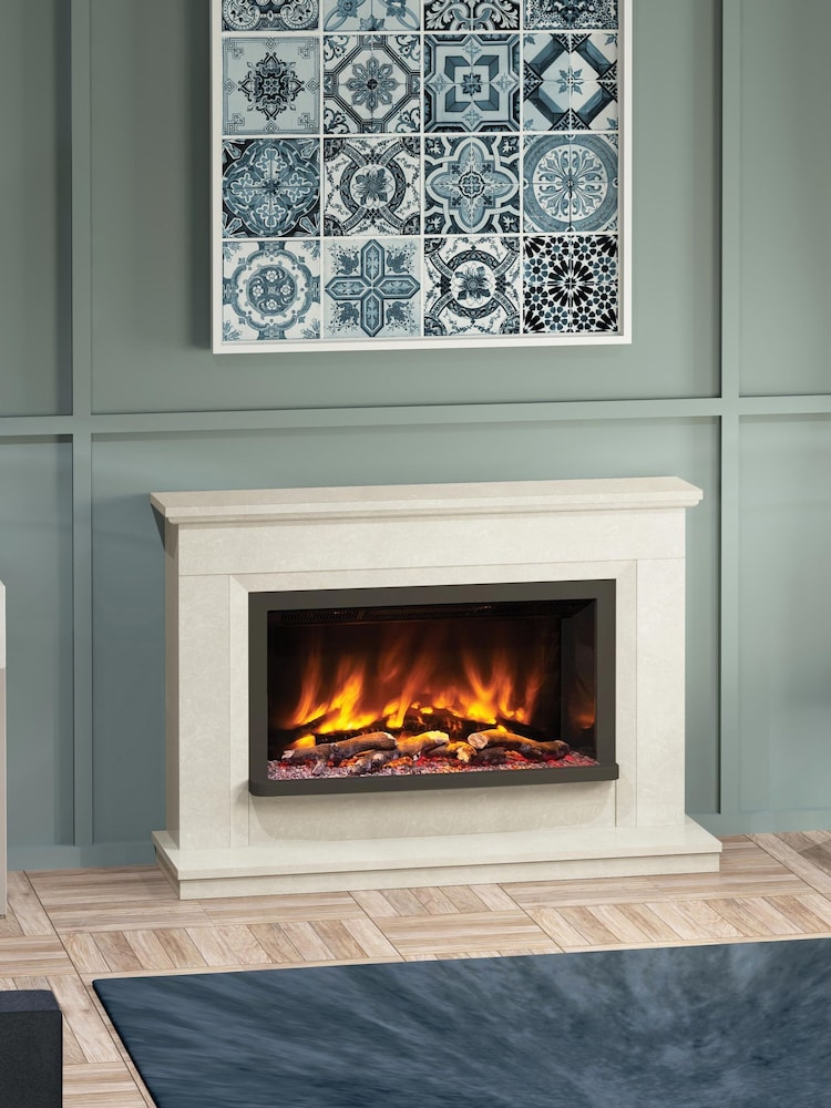 Be Modern Manila Micro Marble Vistus Complete Electric Fireplace - Image 1 of 5 Be Modern Manila Micro Marble Vistus Complete Electric Fireplace - Image 1 of 5