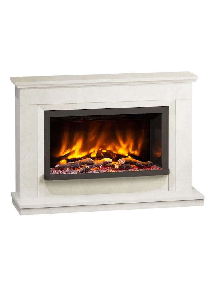 Be Modern Manila Micro Marble Vistus Complete Electric Fireplace - Image 2 of 5