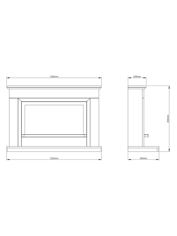 Be Modern Manila Micro Marble Vistus Complete Electric Fireplace - Image 5 of 5