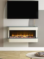 Be Modern Monument Grey Juliette Wall Mounted Electric Fire - Image 1 of 6