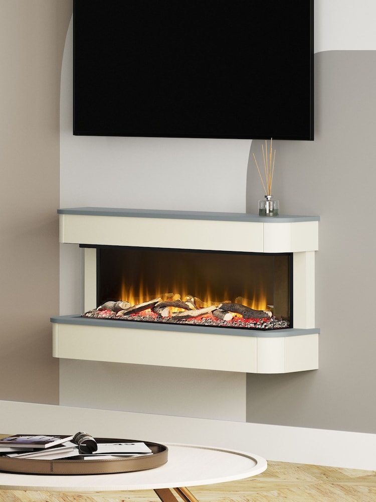 Be Modern Monument Grey Juliette Wall Mounted Electric Fire - Image 2 of 6