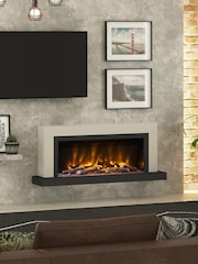 Be Modern Cashmere Vardo Wall Mounted 57inch Electric Fireplace - Image 1 of 6