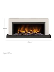 Be Modern Cashmere Vardo Wall Mounted 57inch Electric Fireplace - Image 4 of 6