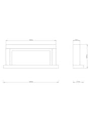 Be Modern Cashmere Vardo Wall Mounted 57inch Electric Fireplace - Image 5 of 6