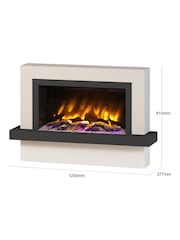 Be Modern Cashmere Vardo Complete 47inch Electric Fireplace - Image 4 of 6