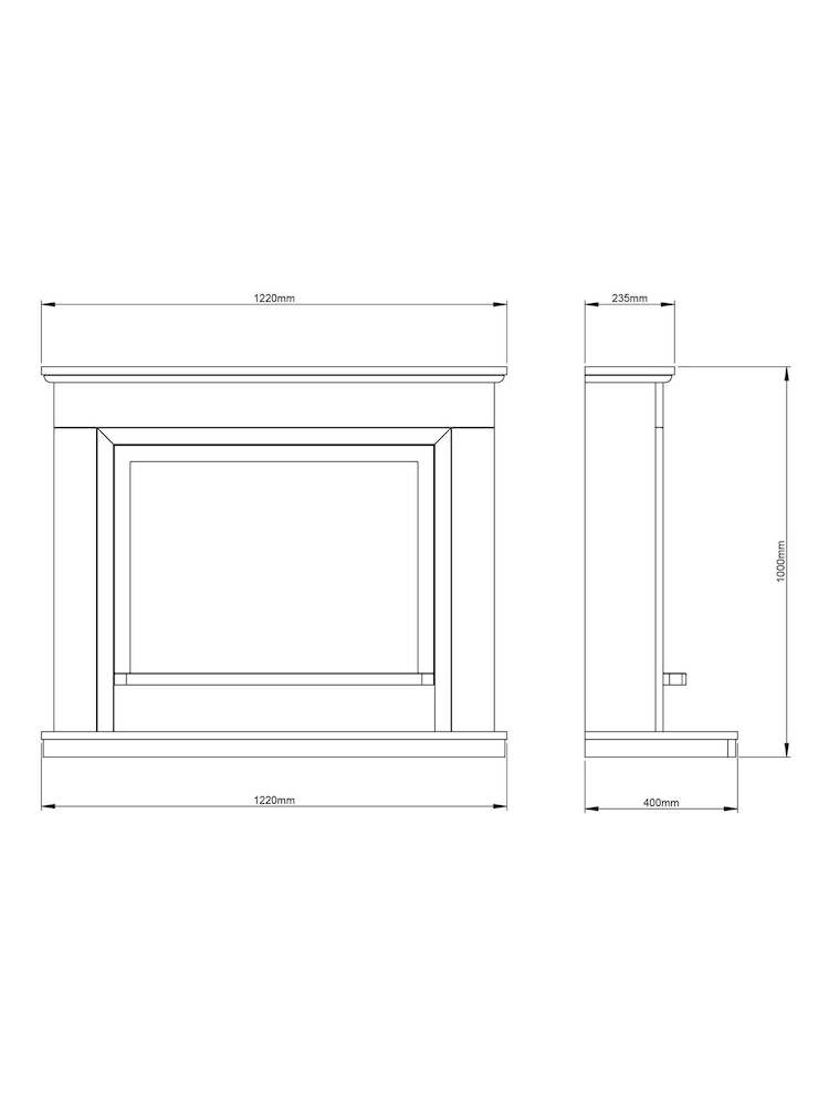 Be Modern Manila Micro Marble Alesso Complete Electric Fireplace - Image 5 of 5