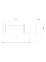 Be Modern Ice White Vardo Wall Mounted 53inch Electric Fireplace - Image 5 of 5