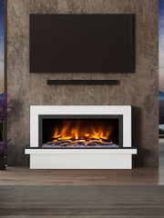 Be Modern Ice White Vardo Complete 57inch Electric Fireplace - Image 1 of 5
