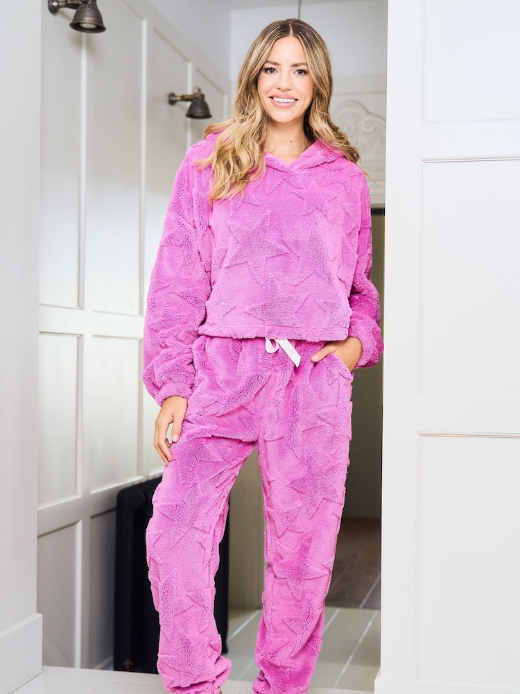 Jim Jam the Label Pink Star Twosie pyjamas - Image 1 of 5 Jim Jam the Label Pink Star Twosie pyjamas - Image 1 of 5