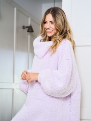 Jim Jam the Label Oversized Purple Cowl Neck Hoodie - Image 3 of 10