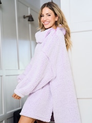 Jim Jam the Label Oversized Purple Cowl Neck Hoodie - Image 8 of 10