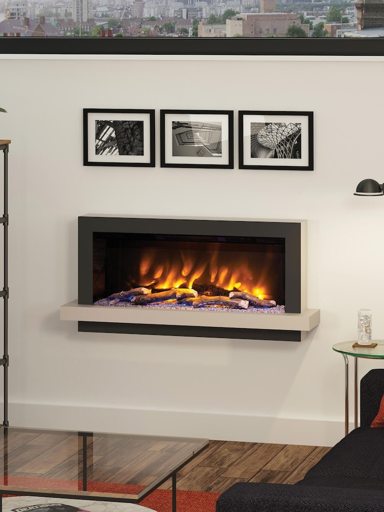 Be Modern Matt Cashmere Huxton Wall Mounted 51inch Electric Fireplace - Image 1 of 6