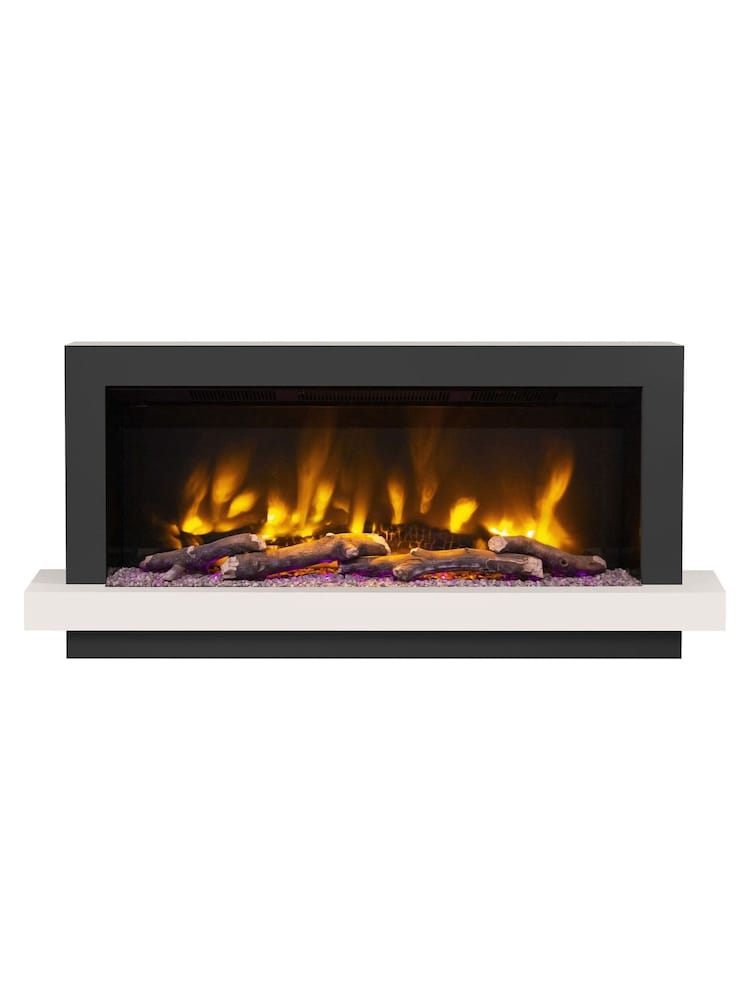Be Modern Matt Cashmere Huxton Wall Mounted 51inch Electric Fireplace - Image 2 of 6