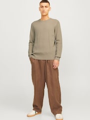 JACK & JONES Grey Perfect Knit Sweatshirt - Image 2 of 4