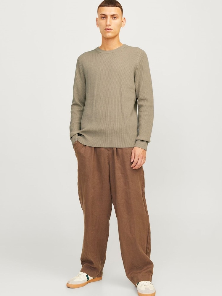 JACK & JONES Grey Perfect Knit Sweatshirt - Image 2 of 4 JACK & JONES Grey Perfect Knit Sweatshirt - Image 2 of 4
