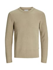JACK & JONES Grey Perfect Knit Sweatshirt - Image 4 of 4