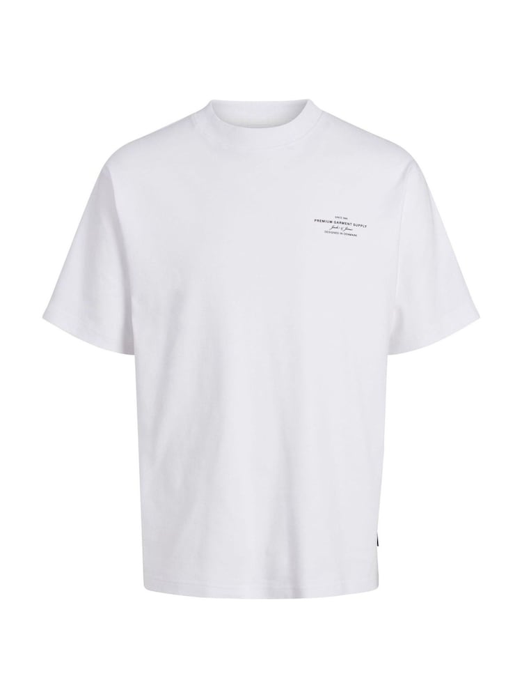 JACK & JONES White Chad Branding T-Shirt - Image 4 of 4