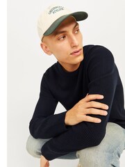 JACK & JONES Blue Perfect Knit Sweatshirt - Image 4 of 5