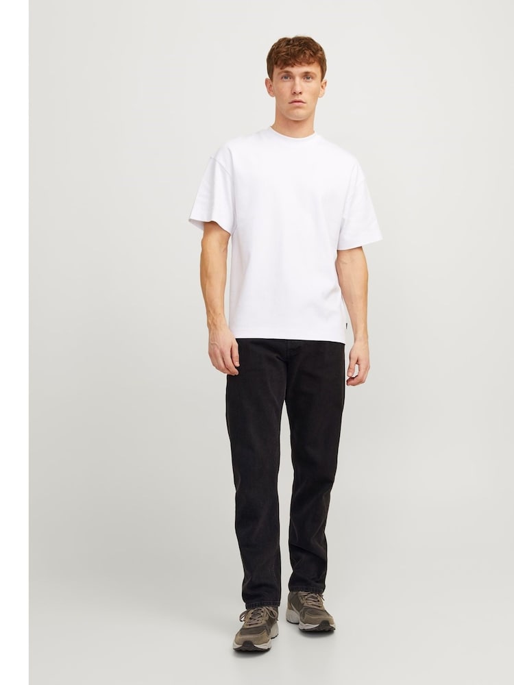 JACK & JONES Black Chris Original 32' Leg Jeans - Image 1 of 4