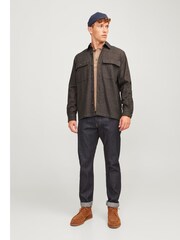 JACK & JONES Brown Raymond Long Sleeve 100% Cotton Shirt - Image 4 of 5