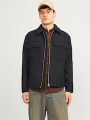 JACK & JONES Black Russell Wool Jacket - Image 1 of 4