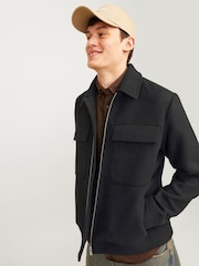 JACK & JONES Black Russell Wool Jacket - Image 3 of 4