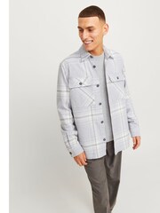 JACK & JONES Grey Check Raymond Long Sleeve 100% Cotton Shirt - Image 3 of 5