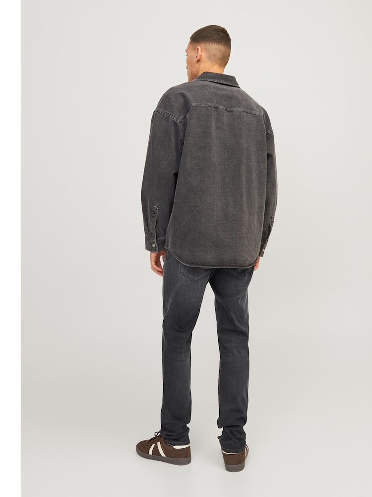 JACK & JONES Black Glenn Fox 34' Long Leg Jeans - Image 2 of 5