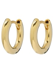 Luv Aj Gold Tone Amalfi Huggies Earrings - Image 1 of 4