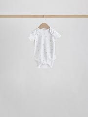 White Character 5 Pack 100% Cotton Short Sleeve Baby Bodysuits 5 Pack - Image 5 of 13