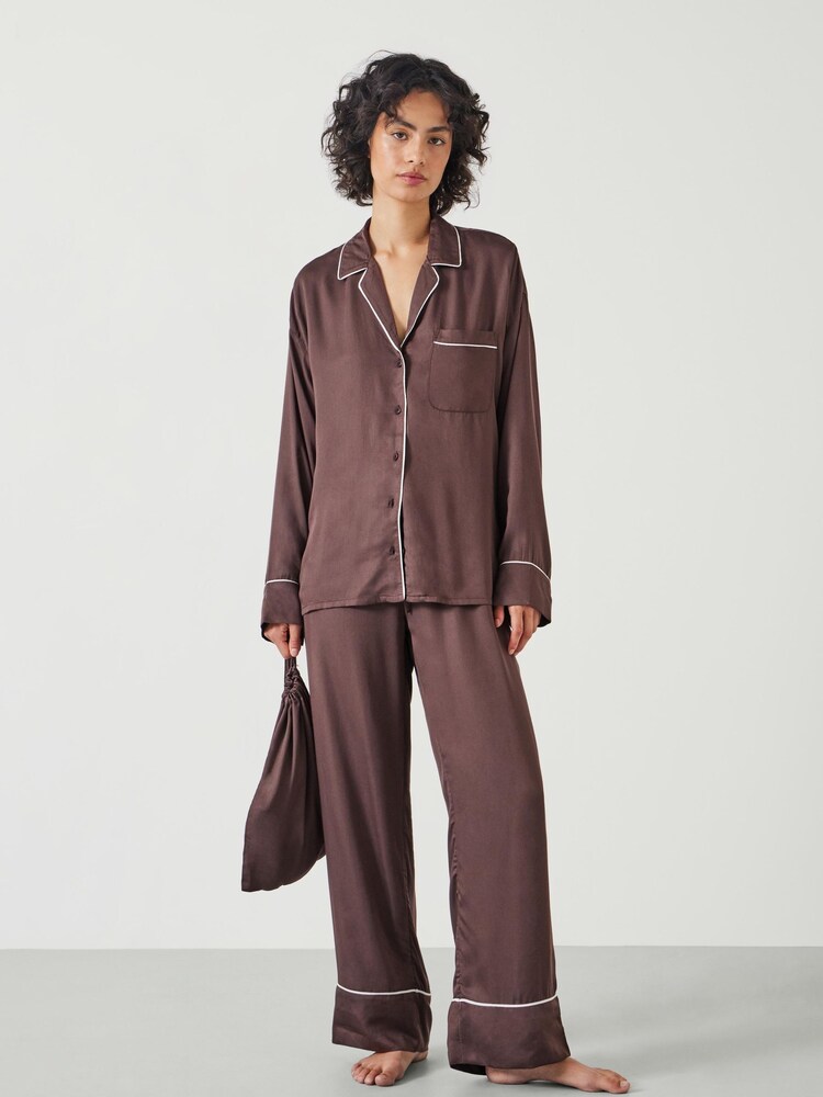 Satin Pyjamas Hush Angelina Pyjamas Rose Gold Satin Pyjamas Kelly