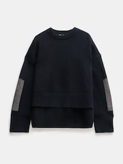 Hush Black Livvy Merino Wool Detachable Roll Neck Jumper - Image 5 of 5