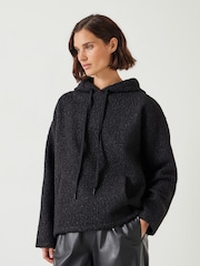 Hush Black Oversized Brody Borg Hoodie - Image 1 of 5