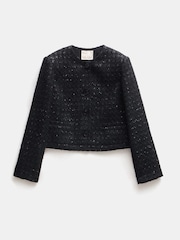Hush Black Ester Sequin Boucle Jacket - Image 5 of 5