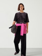 Hush Brown Hadley Relaxed Velvet T-Shirt - Image 3 of 5