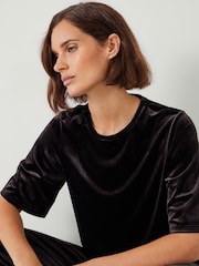 Hush Brown Hadley Relaxed Velvet T-Shirt - Image 4 of 5