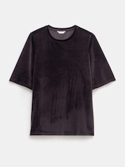 Hush Brown Hadley Relaxed Velvet T-Shirt - Image 5 of 5