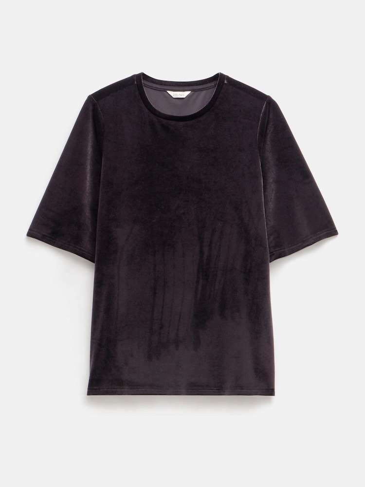 Hush Brown Hadley Relaxed Velvet T-Shirt - Image 5 of 5