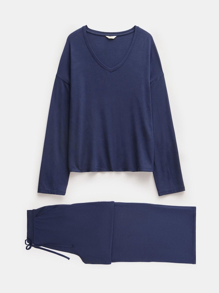 Hush Nox Jersey V-Neck Pyjamas - صورة 5 من 5