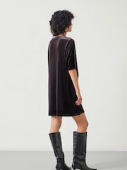 Hush Brown Vicky Velvet Mini Dress - Image 2 of 5