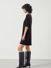 Hush Brown Vicky Velvet Mini Dress - Image 3 of 5